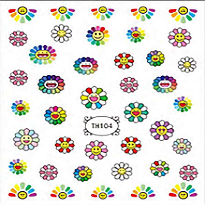 5D Nail Art Stickers Flowers