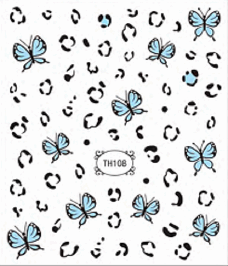 butterfly nail sticker