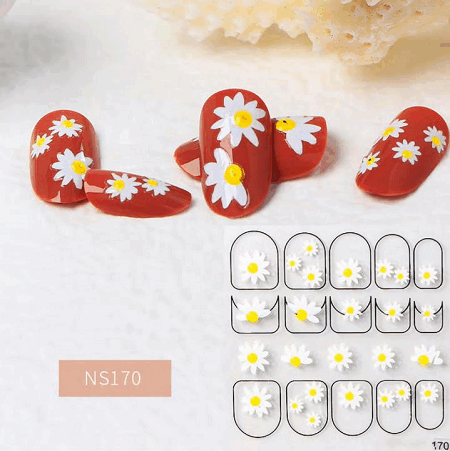 flower nail sticker