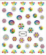 5d colorful sunflower nail sticker